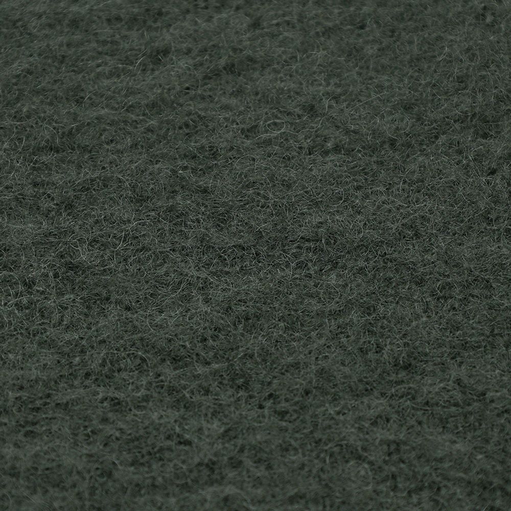Плед мохеровый хвойно-зеленого цвета из коллекции Essential, 130х180 см