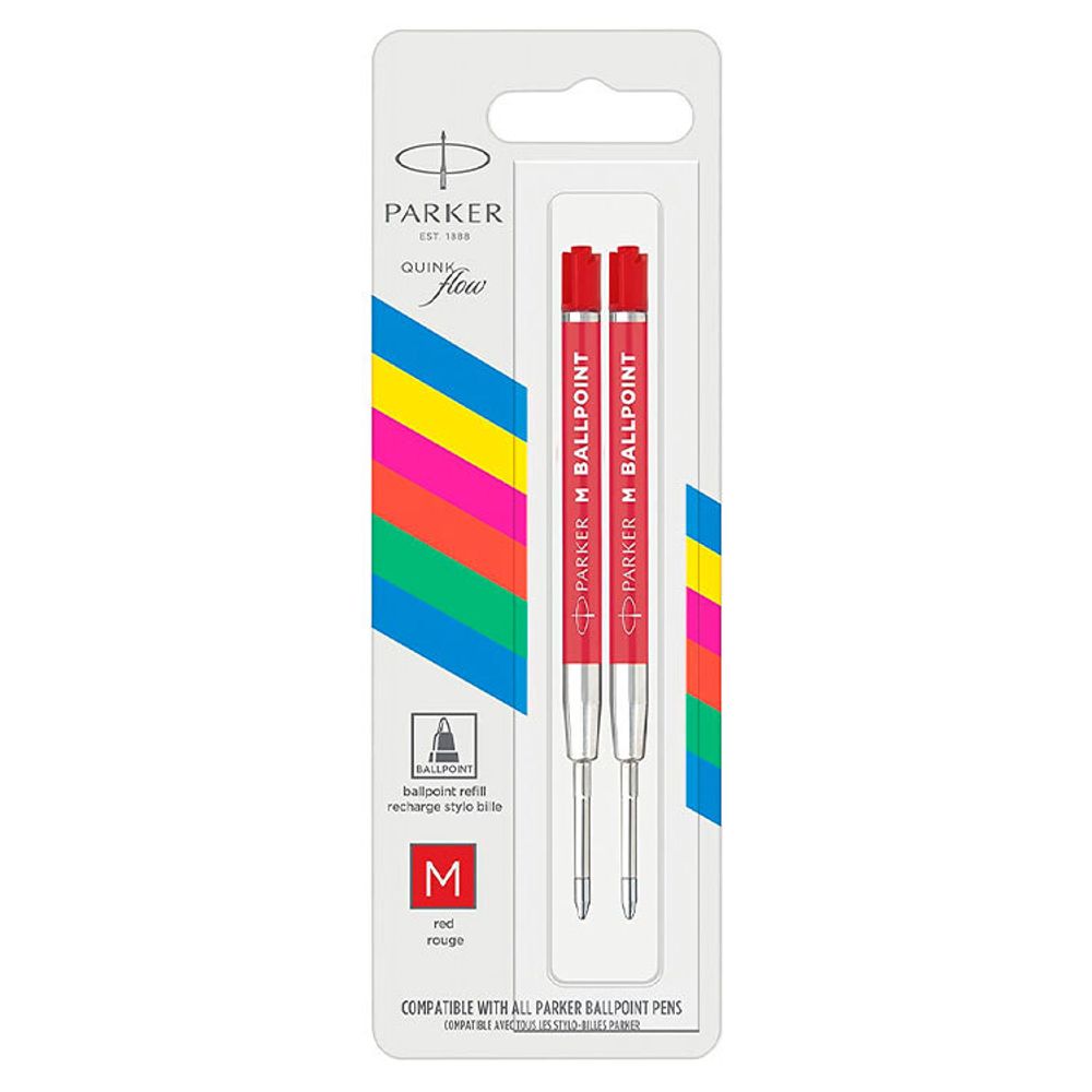 Стержни шариковые Parker Z09 красные M 1 мм в блистере (2166545)