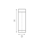 382974 Светильник парковый PALETTO 8W LED 640LM ЧЕРНЫЙ 4000K