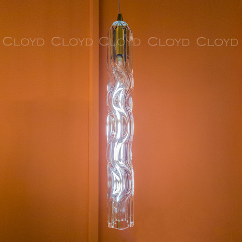 Подвесной светильник Cloyd ICEBERG-B P1 / Ø5 см - латунь - прозрачн. стекло (арт.11641)