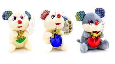 Мягкая игрушка Мышь 12см., пакет D-4516