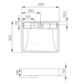Раковина AQUATON Рейн 60 (1A72103KRW010)
