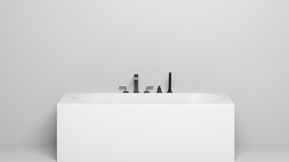 Ванна пристенная FABIA 180 матовая S-Sense