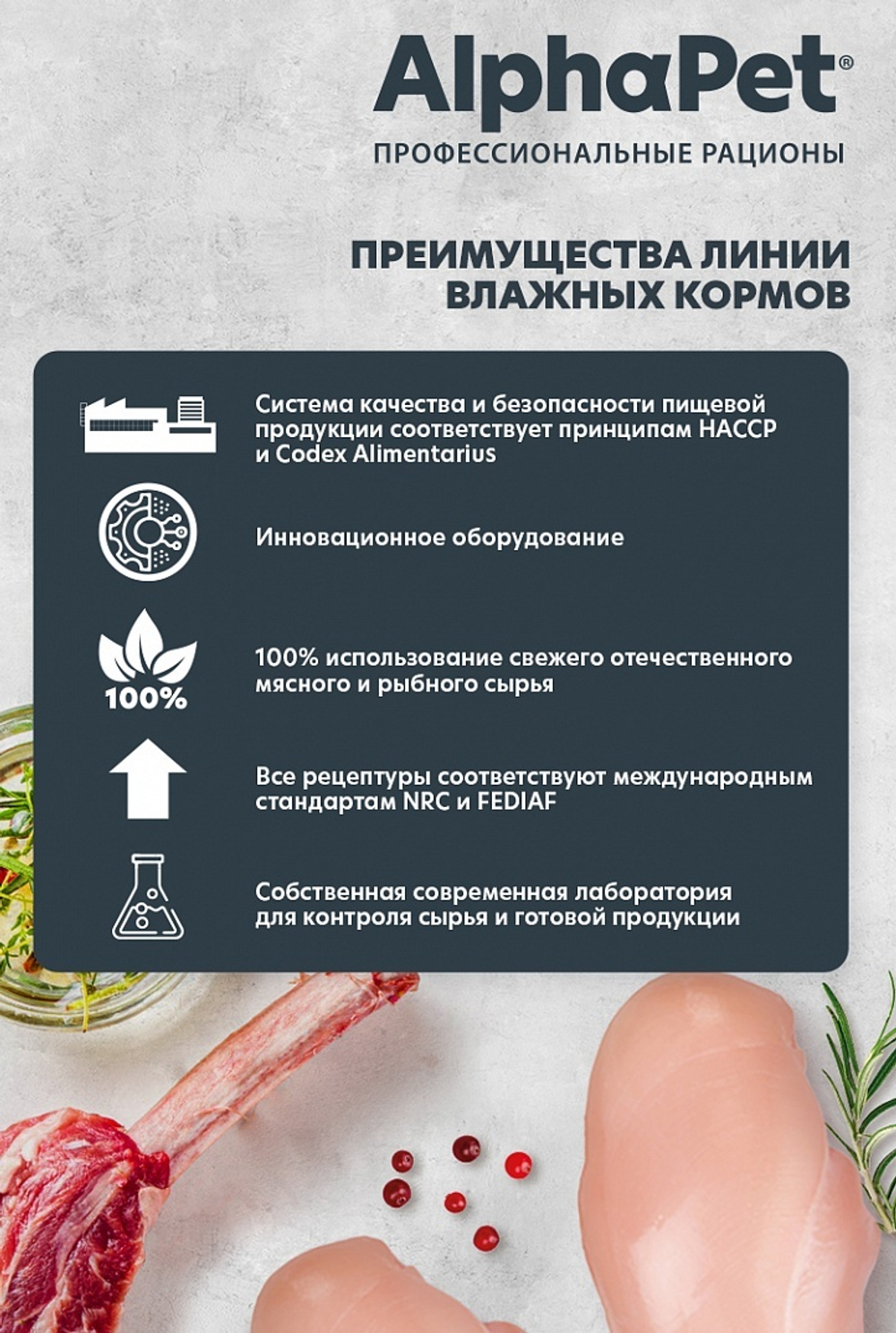 Влажный корм Утка с потрошками сочные ломтики в соусе 80г, для взрослых кошек с чув. пищеварением AlphaPet WOW Superpremium