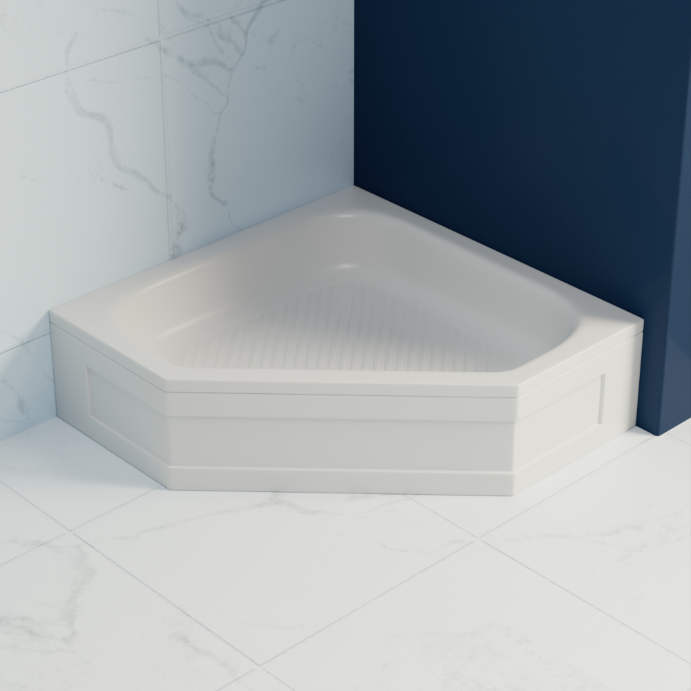 Душевой поддон трапеция RGW BT/CL-S (1000x1000)