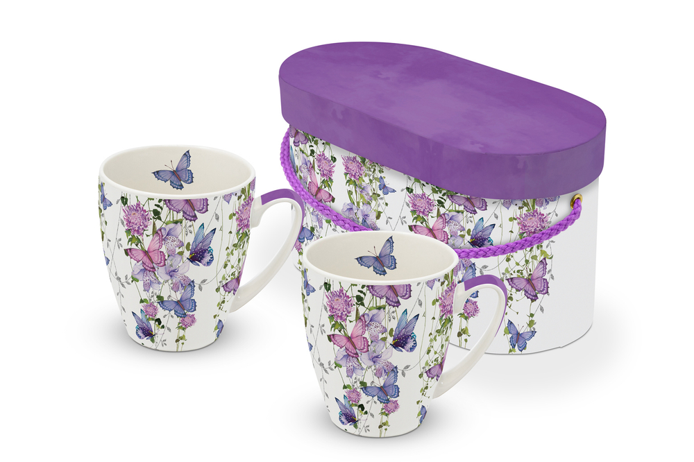 Набор кружек 2шт Paperproducts Design Butterfly Splash