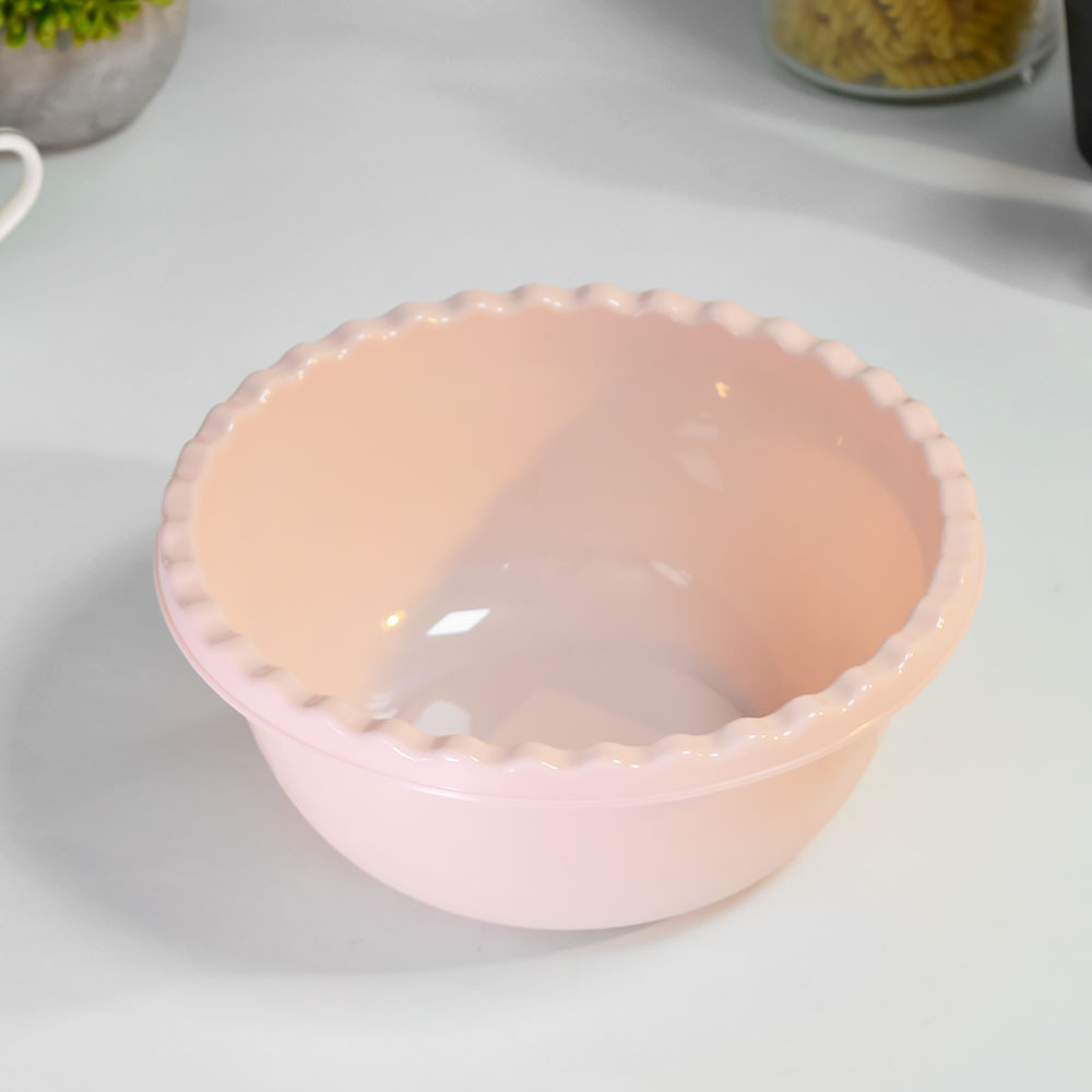 Миска 1,8л круглая, чайная роза