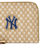 MLB Monogram Collection Polyester Wallet Clutch Regular Unisex Khaki