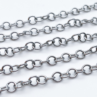 Цепочка, сталь, размер звена 6*6 мм, цена за 50 см