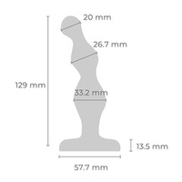 Анальный стальной фаллоимитатор для простаты 13см b-Vibe Stainless Steel Anal Beads BV-052