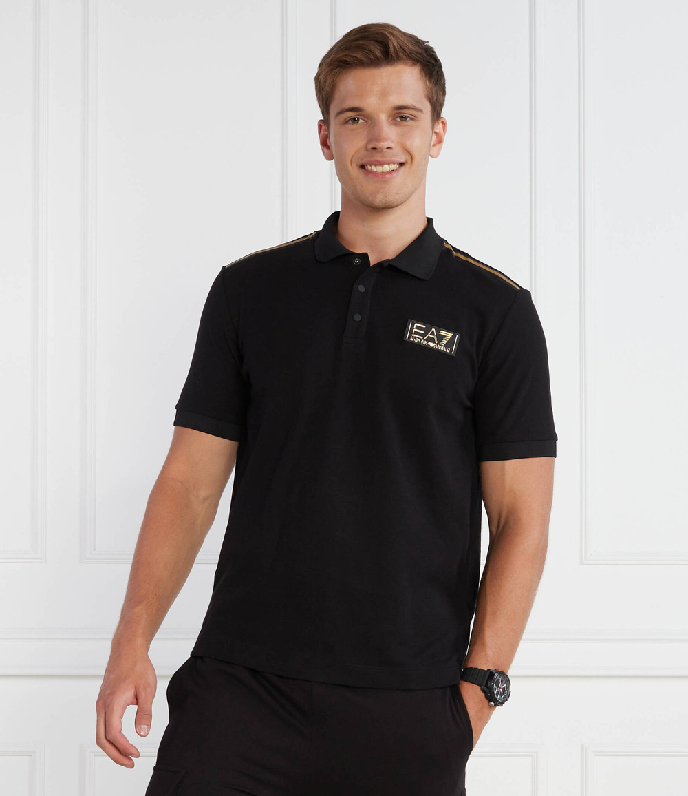 Поло EA7 - черный(6RPF10 PJRYZ)
