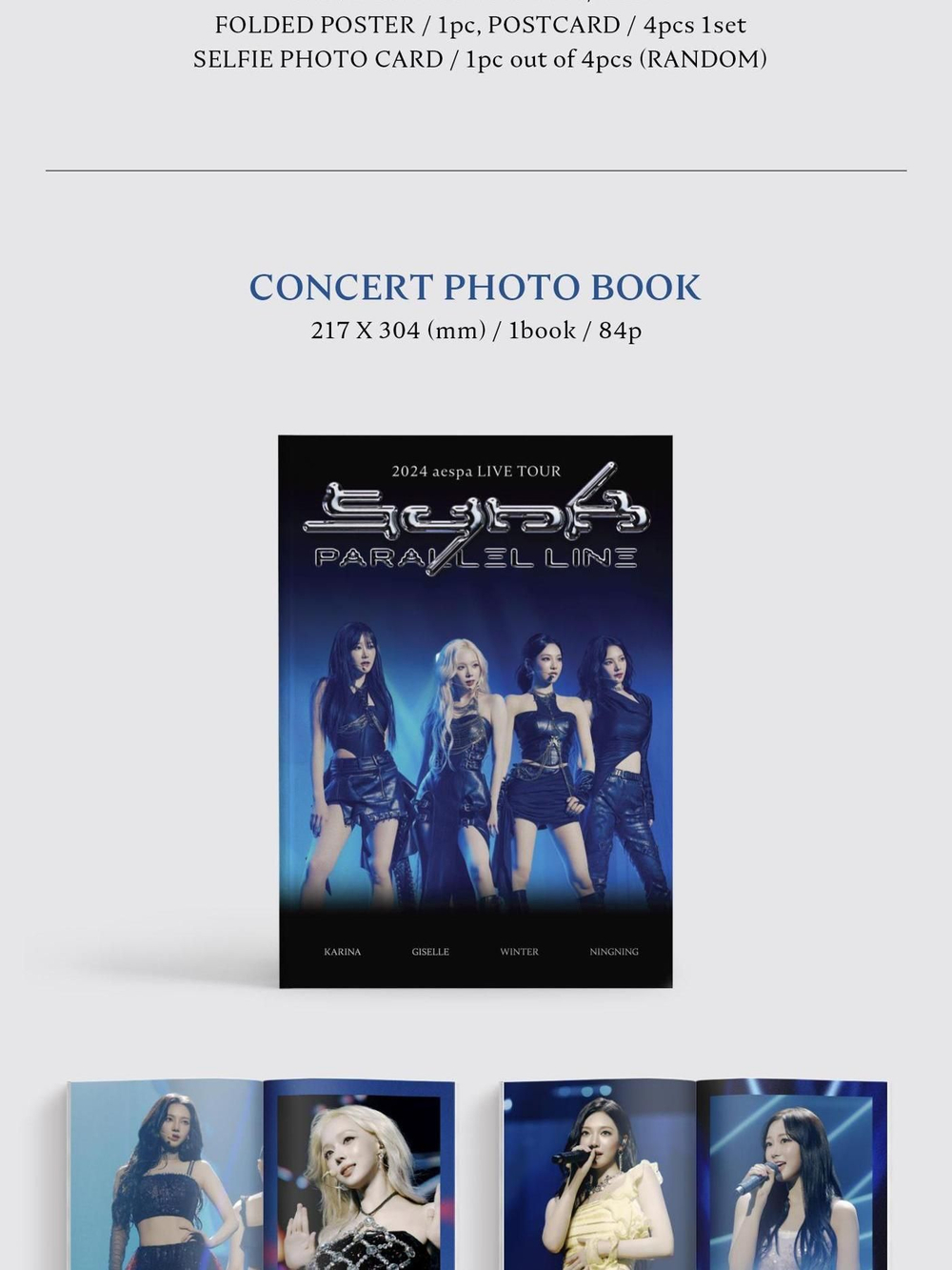 публикация aespa - SYNK : PARALLEL LINE 2024 LIVE TOUR CONCERT PHOTO BOOK