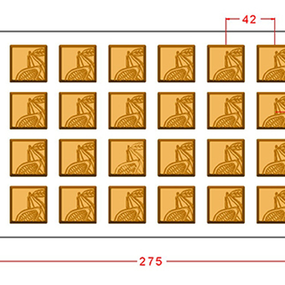 996 | Форма для шоколадных конфет (275*175 мм)