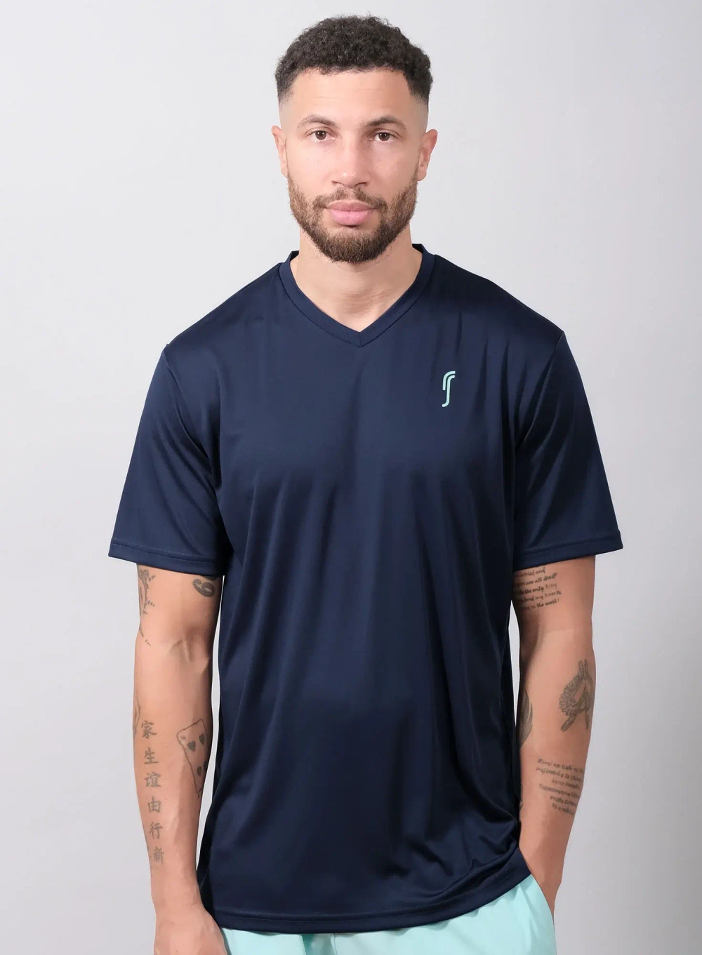 Мужская футболка RS Performance Tee V Neck (Navy/Ace Blue 251M014926/313)