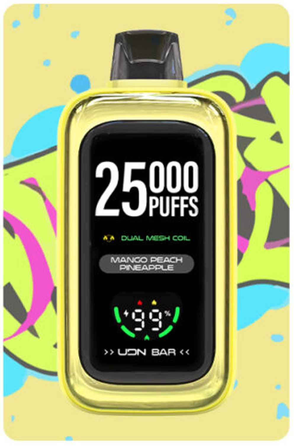 UDN BAR 25000 Mango peach pineapple - манго-персик-ананас 25000 затяжек 20мг (2%)
