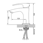 Смеситель для раковины Gappo G1007-91