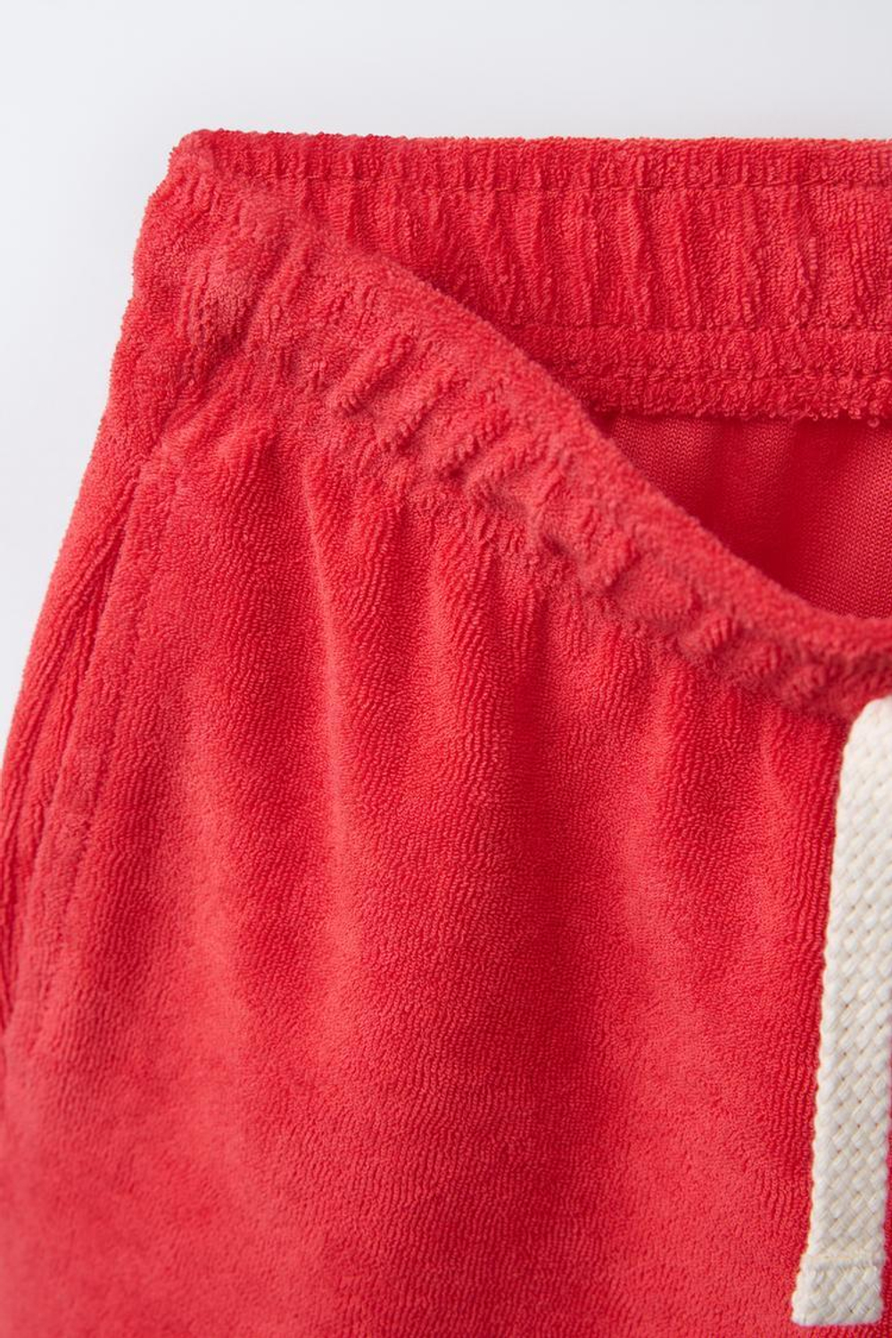 ZARA МАХРОВЫЕ ШОРТЫ, КРАСНЫЙ