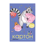 Картон цветной А4 10л. 10цв. в папке "Мультики" 4 вида (Альт)