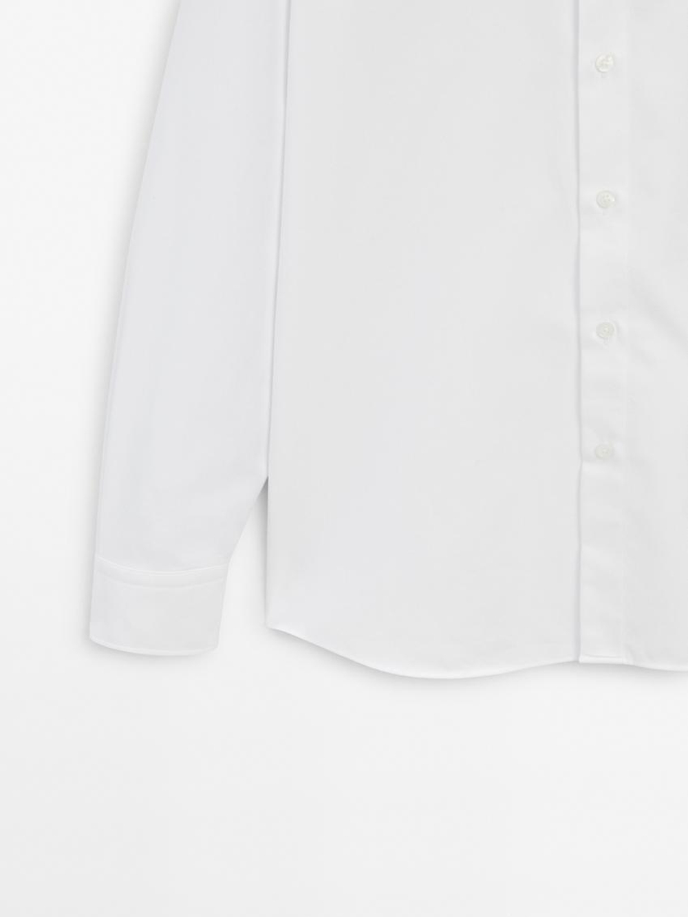 Massimo Dutti Рубашка из 100% хлопкового твила, белый