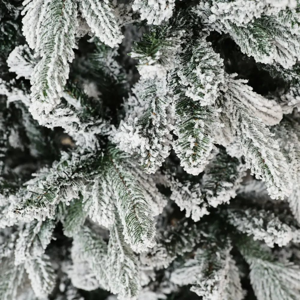 Заснеженная елка «Bourget» (Литая+пвх) 240 см / 2,4 м