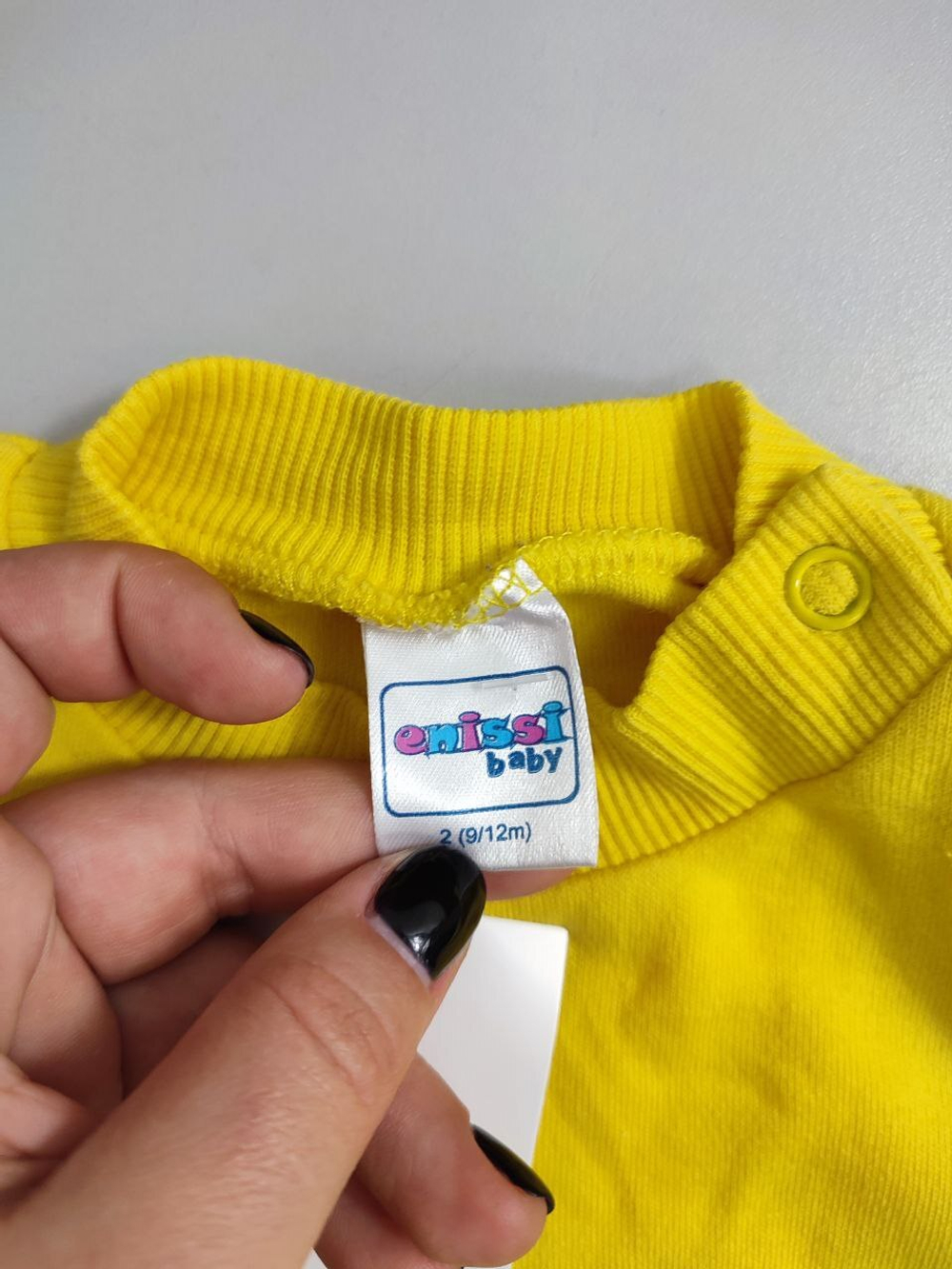 Кофта Enissi желтая с рисунком на 9-12 месяцев