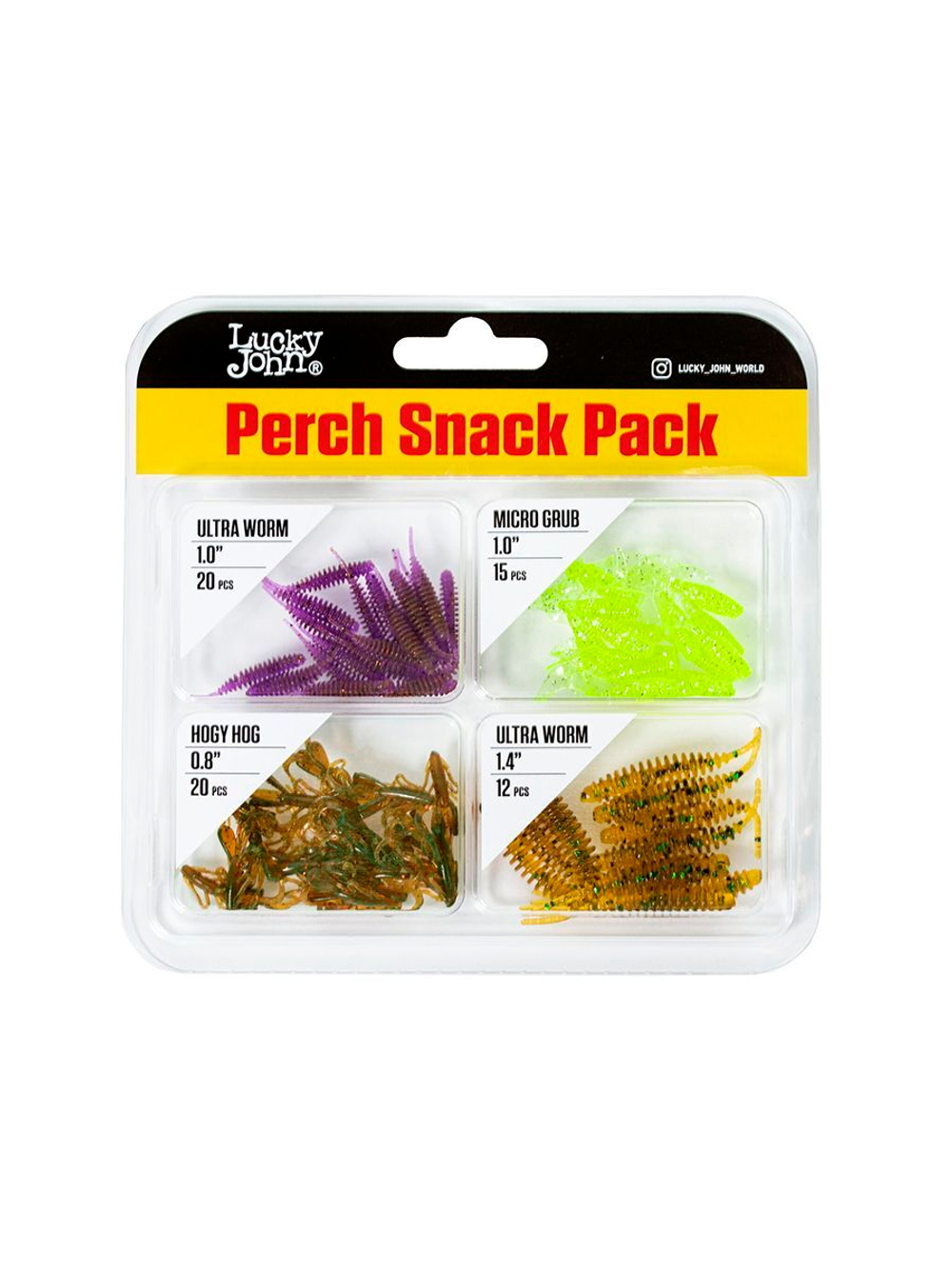 Твистеры и слаги съедобные искусственные LJ Pro Series Perch Snack Pack 04 SET/Mix Pack