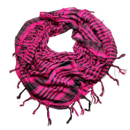 Арафатка-шемаг черно-малиновая