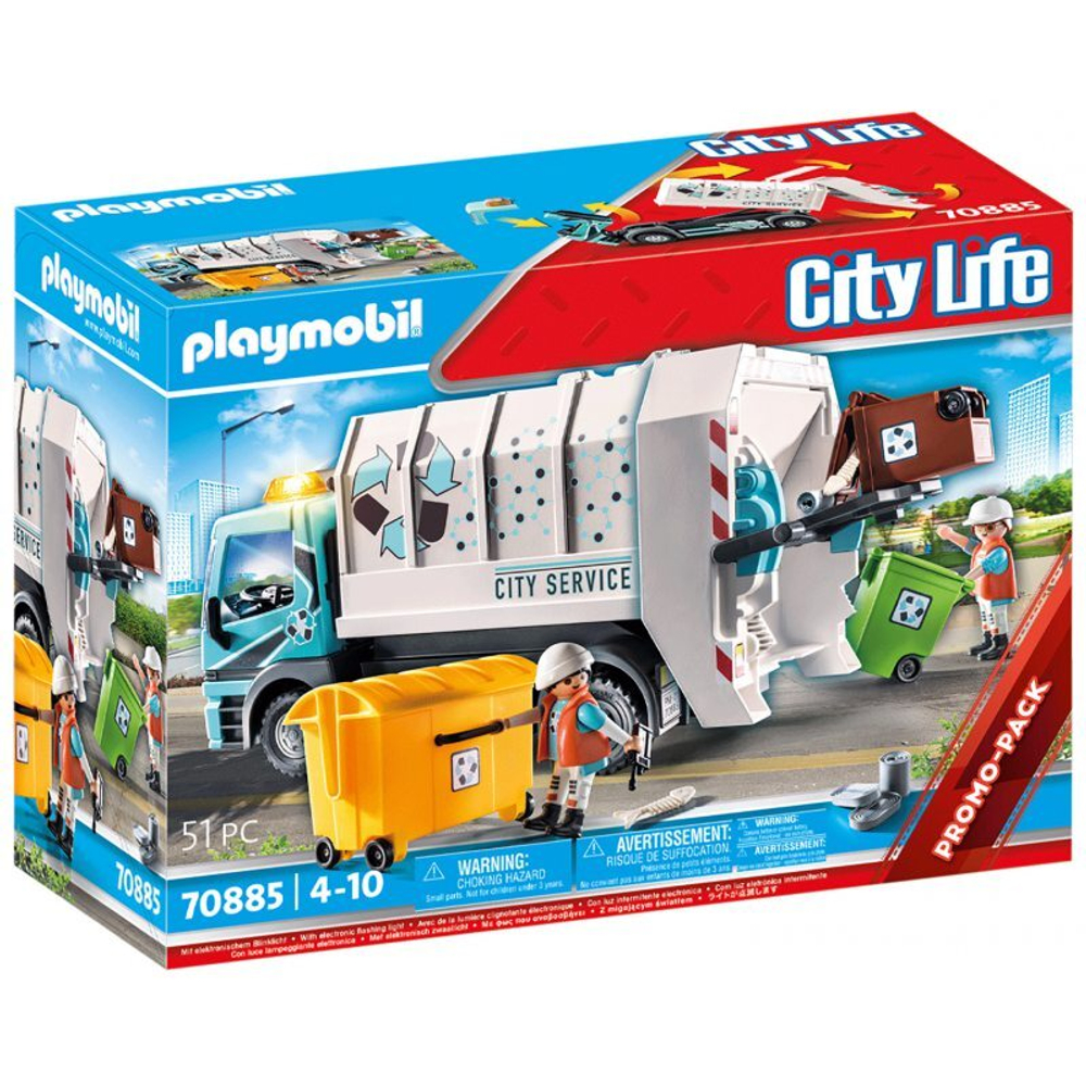 Playmobil - Мусоровоз со световым сигналом 70885
