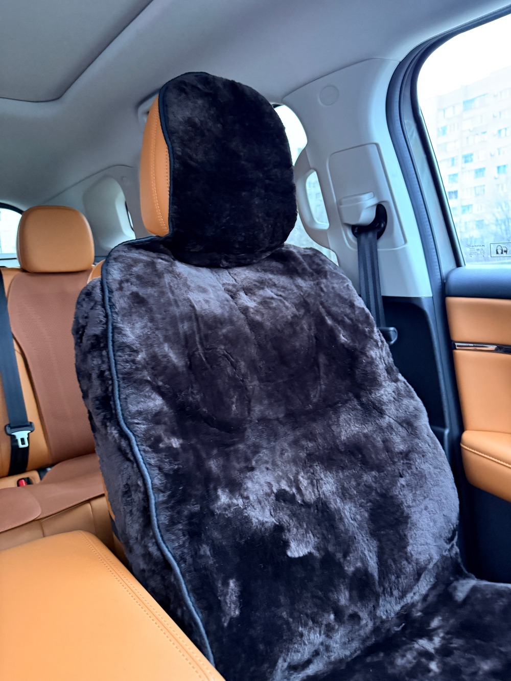 Меховые накидки 2шт из овчины