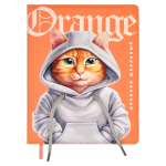 Дневник школьный 48л кожзам, ляссе "Кот" (Феникс+)