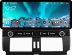 Магнитола для Toyota Land Cruiser Prado 150 2013-2017 - Teyes CC4 монитор 12.3" 2K QLED + рамка LUX 2, Android 14, Быстрейшая, Snapdragon 680, DSP, CarPlay, 4G SIM-слот