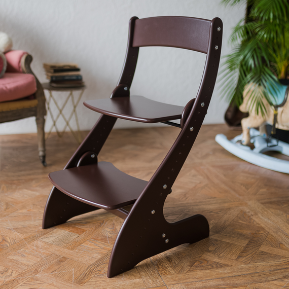 Растущий стул "ПАВЛИН", Коричневый\Венге - фото: 1