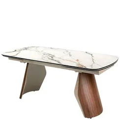 Раздвижной стол Shelf, 180-270х100 см, глянцевая керамика