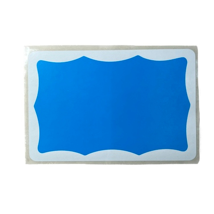 Стикер GM Wave голубой 8x12см - (1шт)