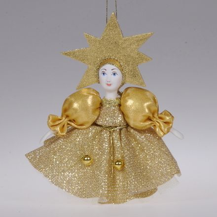 Ёлочная игрушка "Девочка-звёздочка"