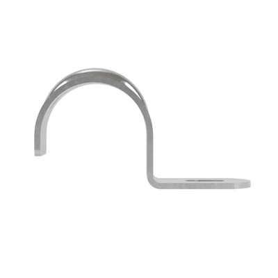 Держатель оцинкованный односторонний, д.16мм с крепежным отверстием 6,5х5 мм