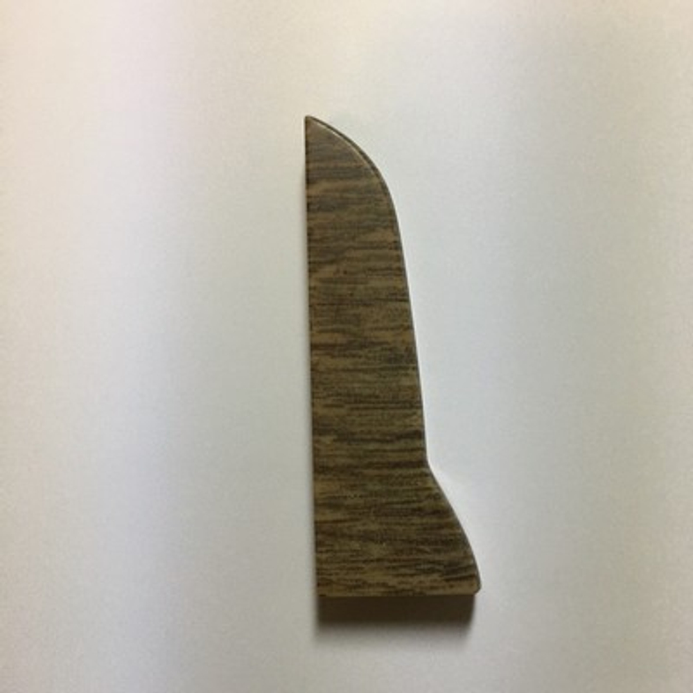 Заглушка левая к плинтусу "LIDER-75" 740 Дуб винтажный