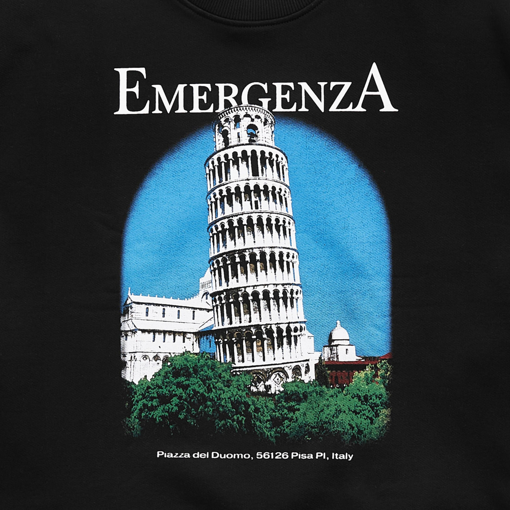 PISA CROPPED SWEATSHIRT OVERSIZED LOOSE