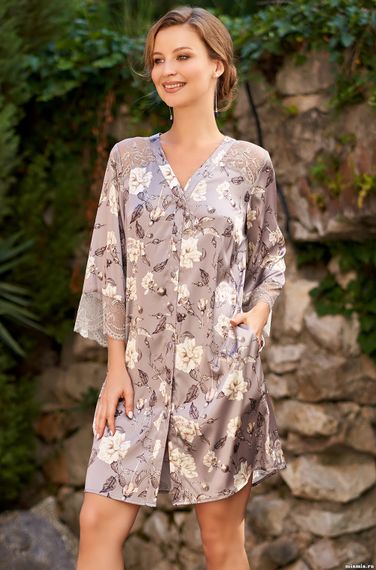 Рубашка халат на пуговицах Mia-Amore ГРАЦИЯ 3587
