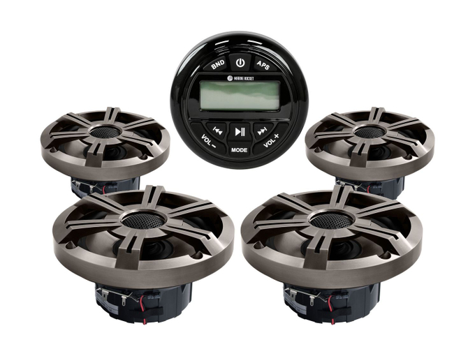 Морская аудиосистема Marine Rocket MRH-833 (комплект 4DP)