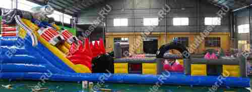 Надувной батут "Космический гость", 16*4*5,5 м