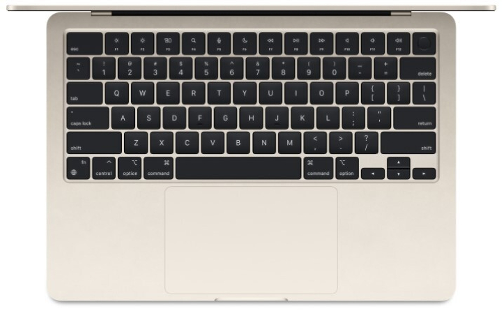 Ноутбук  Apple MacBook Air 13 (2024) 13 ", M, 8 Гб RAM, 512 Гб SSD, M3 10-core GPU, Сияющая звезда