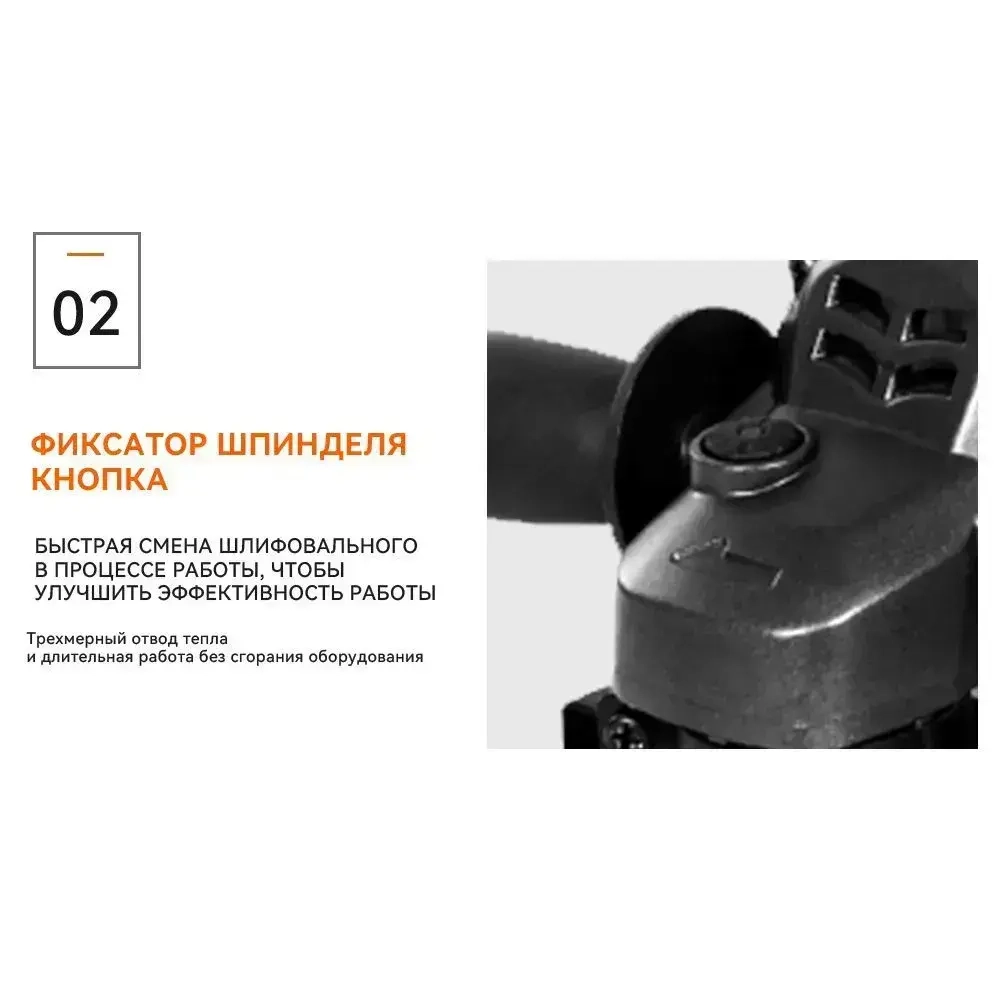 NANWEI Угловая шлифовальная машина 21V 125 м (обороты холостого хода 9000) Емкость аккумулятора