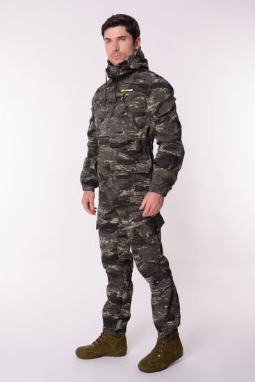 Костюм "ГОРНЫЙ -5" кур+бр (РипСтоп, Флис/Серый КМФ)