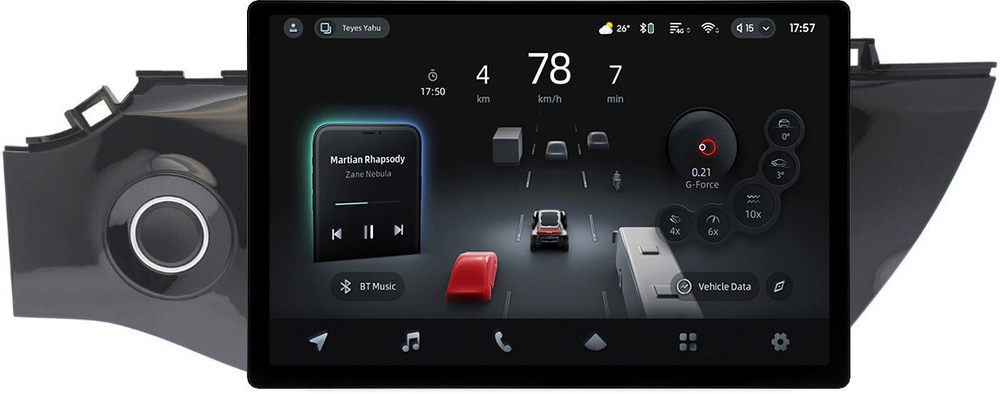Магнитола для KIA Rio 4, Rio X-Line 2017-2020 (рамка с кнопкой 9) - Teyes CC4-PRO монитор 13" 2K QLED на Android 13, Snapdragon 778G, 8+128, AI, CarPlay, DSP, 4G SIM-слот