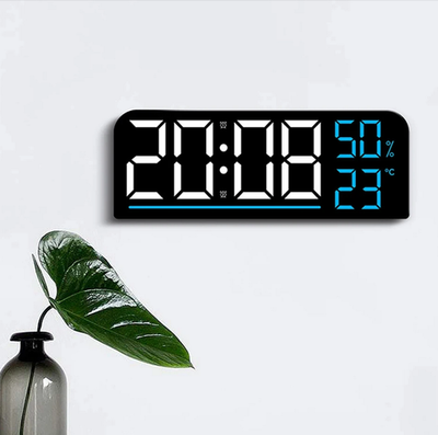 Часы-будильник настольно-настенные GH8027 White&Blue