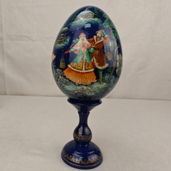 Яйцо сувенирное "Тройка" №2 ( ручная роспись)