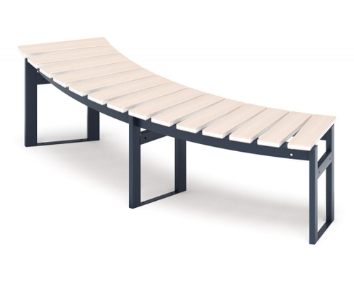 Скамья Модульная радиальная (беленый дуб) МФ 42.01.17-1 (под анкера)