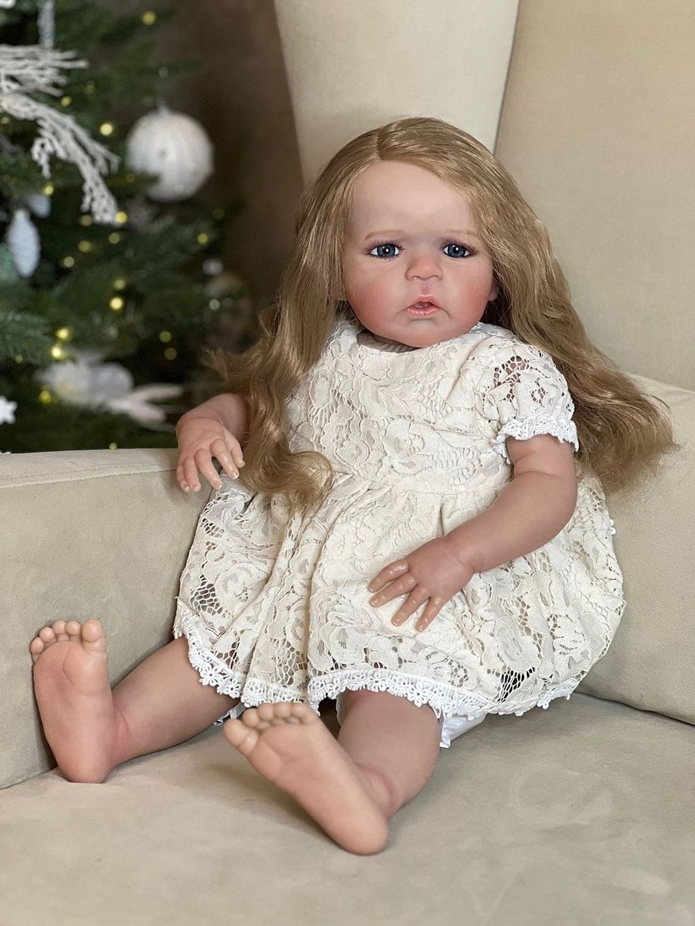 Кукла Реборн мягконабивная 60см в пакете (FA-609)