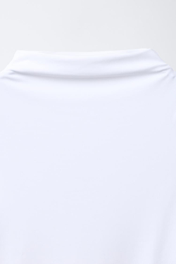 ZARA БОДИ С ВОРОТНИКОМ-СТОЙКОЙ, БЕЛЫЙ